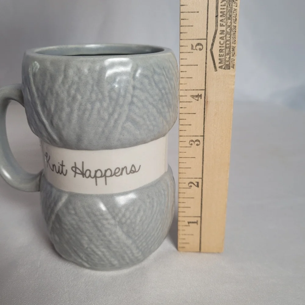 Knit Happens Knitting Coffee Tea Mug New In Box